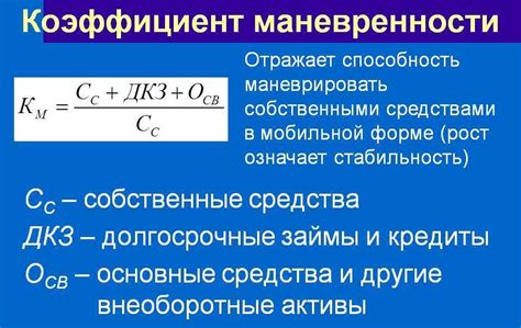 Коэффициент маневренности: основное понятие