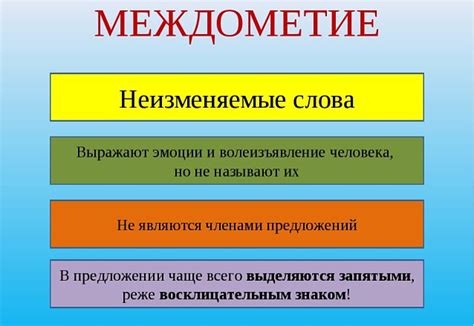 Междометия