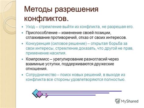 Методы обозначения своей позиции