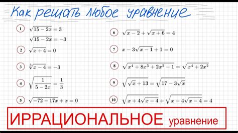 Методы решения уравнений с мнимыми корнями