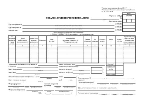 Необходимые документы для оформления ТТН