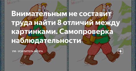 Не буди важность наблюдательности