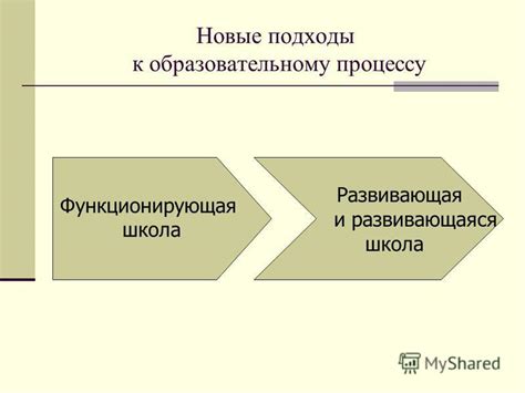 Новые подходы к образовательному процессу