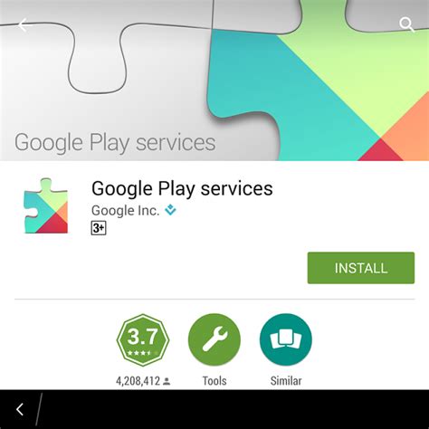 Обновите сервисы Google Play