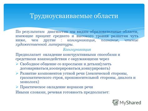 Образовательные показатели высокого уровня развития