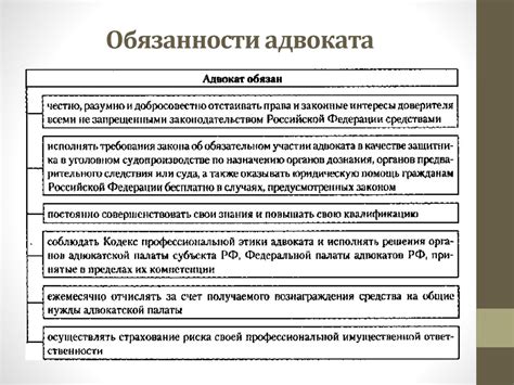 Обязанности и полномочия областников