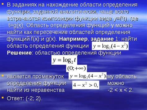 Определение аналитически заданной функции