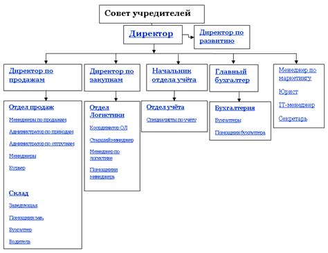 Организационная структура совхоза