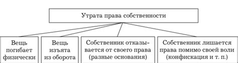 Основные причины утраты права собственности