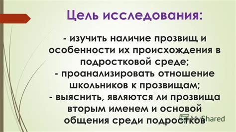 Особенности ноунеймов в подростковой среде