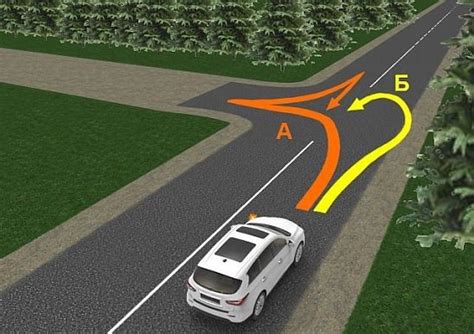 Особенности поворотов на т-образном перекрестке