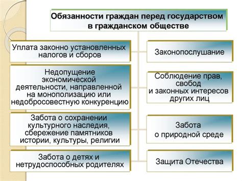 Ответственность гражданина перед государством