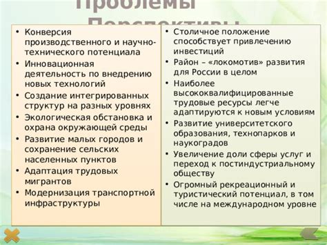 Перспективы развития пунктов типовых норм в России