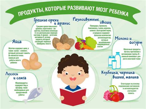 Полезные продукты для развития ребенка