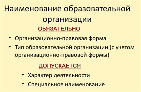 Полное наименование