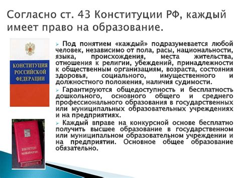 Положения конституции и их роль в обществе