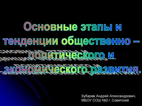 Понятие общественно-политического развития