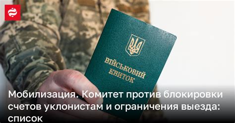 Последствия ограничения выезда