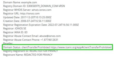Последствия статуса домена "clienttransferprohibited"