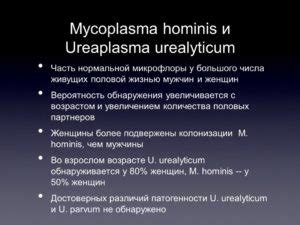 Потенциальные причины заражения микоплазмой гоминис