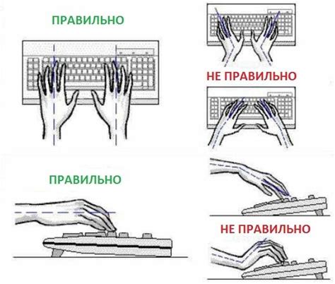 Правильное положение при работе за компьютером