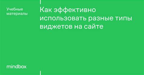 Преимущества использования виджетов на сайте