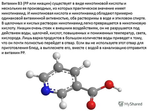 Применение никотиновой кислоты: