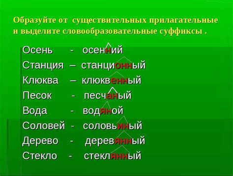 Примеры использования выделенных существительных в тексте