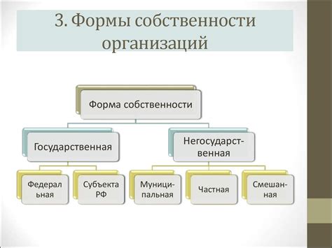 Примеры компаний с разными формами собственности