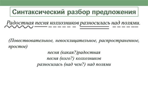 Примеры применения синтаксического разбора предложения в различных областях