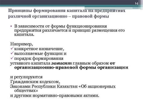 Принципы организационно-правовой деятельности