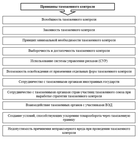 Принципы работы зоны таможенного контроля