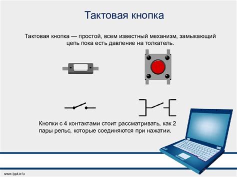 Принцип работы шунтирования кнопки