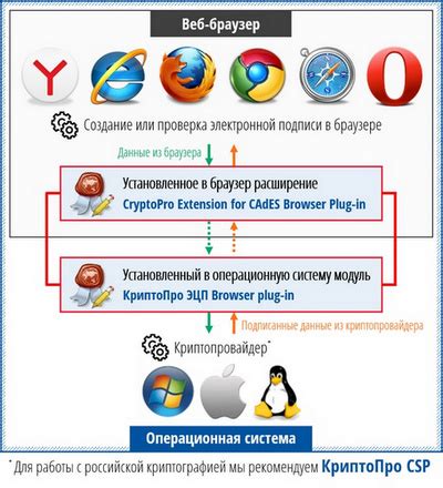 Причины возникновения сообщения "Не установлен плагин КриптоПро"