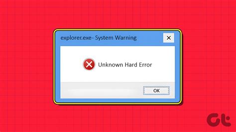 Причины появления ошибок unknown hard error