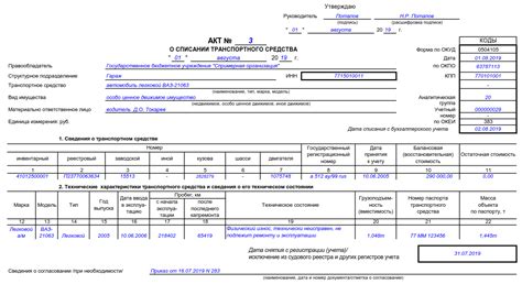 Причины списания автомобиля