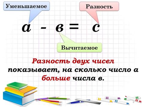 Простое объяснение разности чисел