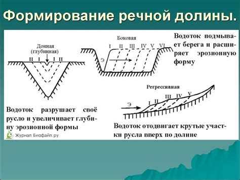 Процессы формирования речных порогов