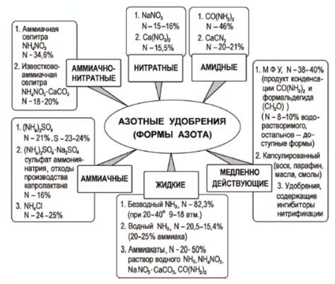 Процесс образования азотных удобрений