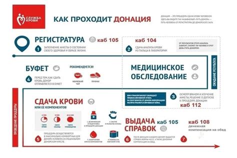 Процесс сдачи крови в донорских центрах