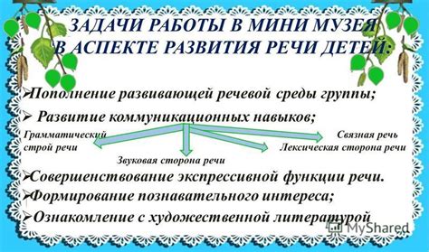 Развитие речи и коммуникационных навыков