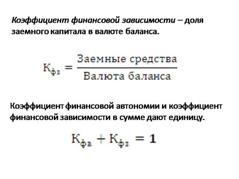 Раздел 1: Понимание коэффициента финансовой зависимости