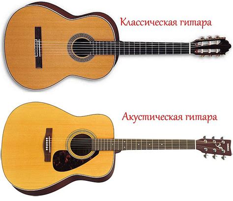 Различия от акустической гитары