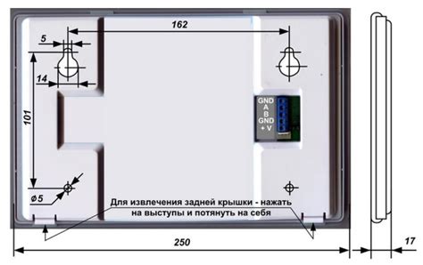 Размеры и установка устройств