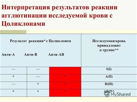 Расчет и интерпретация результатов схемы реакции