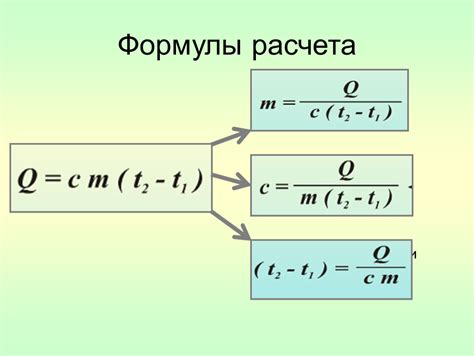 Расчет удельной массы в различных ситуациях