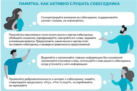 Результаты эффективного отражения собеседника