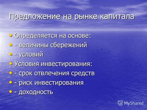 Риск и доходность на рынке капитала