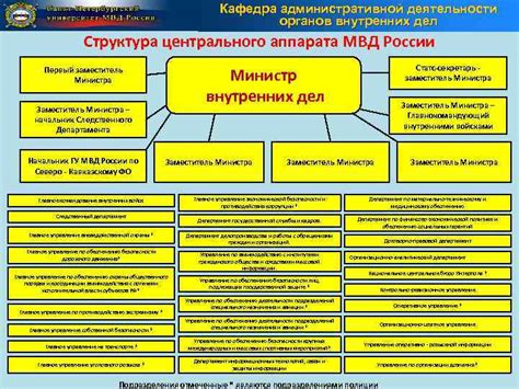 Роль Центрального аппарата МВД