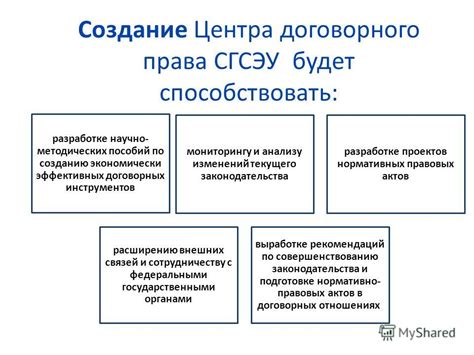 Роль законодательства в договорных отношениях